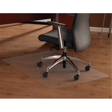 Back2Basics Cleartex Ultimat Polycarbonate Rectangular Chair Mat For Hard Floors And Carpet Tiles 48 X 79 In. BA640589