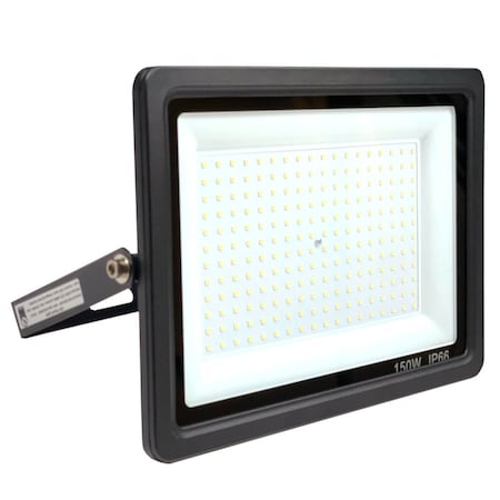 J&H Led 1050-Watt Equivalent Integrated Black Outdoor LED Flood Light, 18000 Lumens, Security Light JH-SPL150W-82F