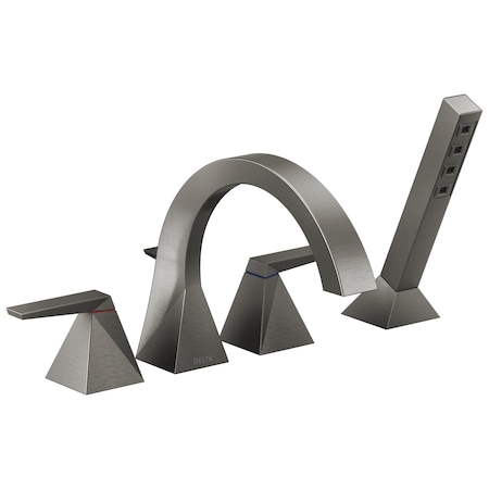 Delta Trillian: Two-Handle Roman Tub Trim With Hand Shower T4746-KS-PR