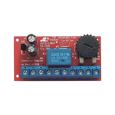 Seco-Larm Timer Module, 1 3/16" H, 24 V AC/DC SA-026Q