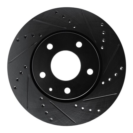 Dynamic Friction Co DFC Brake Rotor - Drilled and Slotted - Black 633-80082R