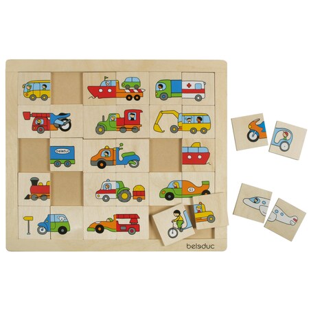 Beleduc Match & Mix Transport Puzzle B11007