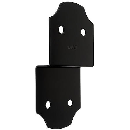National Hardware Hartley 1219BC Series Joist Tie, 10 in L, 5 in W, Steel, Storm ShinePowderCoated, Black N800-007