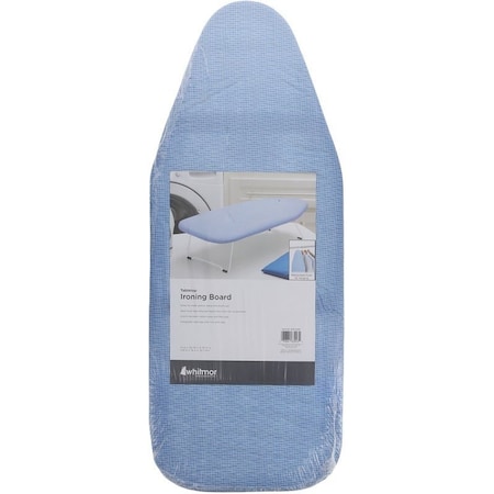 Whitmor 6152-5290-STR Ironing Board, 29 in L x 5-1/2 in W Board, Steel Board, Blue Board 6152-5290-STRP