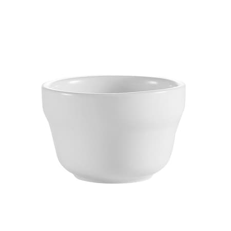 Cac Foodservice CAC China Clinton Rolled Edge 4-Inch Super White Porcelain Bouillon, 7.25-Ounce, Box of 36, 36PK RCN-4