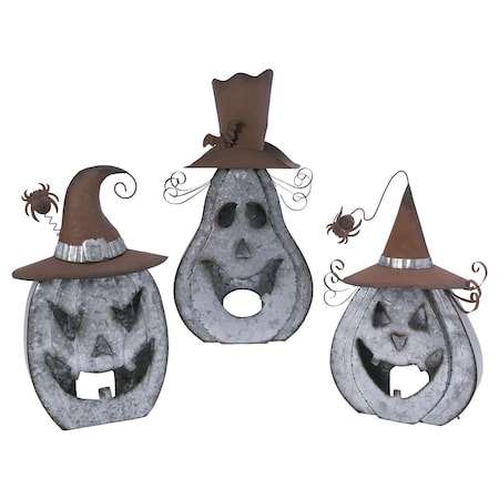 Gerson 18 in. Halloween Pumpkin Luminary Halloween Decor 2487030