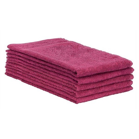 R & R Textile Salon Towel, 29 in L, Burgundy INT-107074
