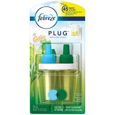 Febreze PLUG Scented Air Freshener, 0.87 oz, Gain Original, 50 days-Day Freshness 74903