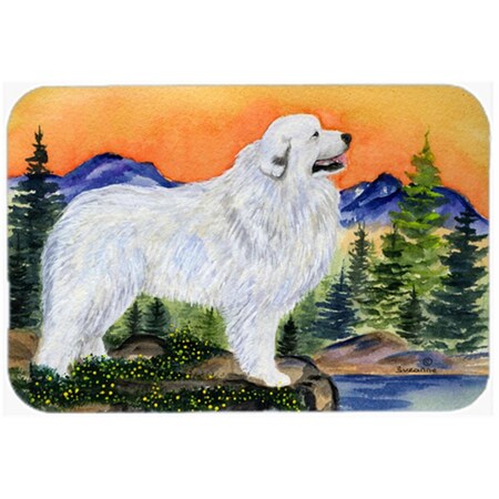 Carolines Treasures Great Pyrenees Glass Cutting Board - Large- 15 H x 12 L in. SS8183LCB