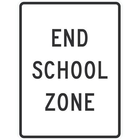 Lyle End School Zone, 36x48, High Intensity Prismatic, White G-16570-HI_36x48