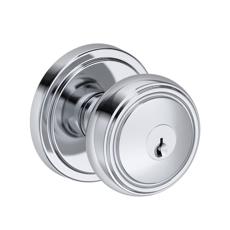 Baldwin Residential Door Knobs Keyed Entry Reversible Bright Chrome ENBRESRR260