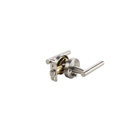 Sapphire Miro Series Light-Duty Residential Tubular Lever, Grade 3 Privacy in Satin Nickel LS-MIR40-US15