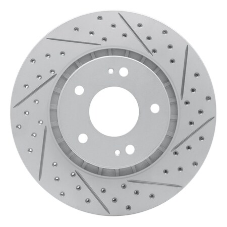 Dynamic Friction Co DFC Geoperformance Rotor - Drilled and Slotted 830-72044R