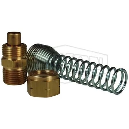 Dixon Coil-Chief Self-Storing Air Hose Assembly Kit, Brass, Domestic RK119