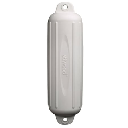 Seachoice 5-1/2'' x 20'' White Twin Eye Boat Fender 79011
