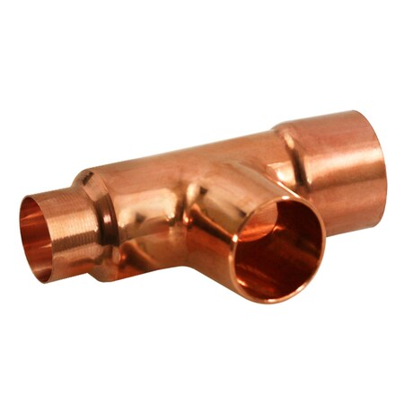 Everflow Copper Reducing Tee Fitting with Solder Cups 2''x1''x1-1/2'' CCRT1523