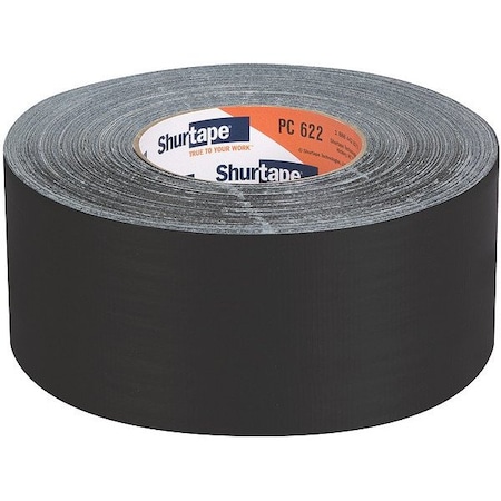 Shurtape DuctTape, Black, 60-1/8ydL, 2-7/8inW 101173