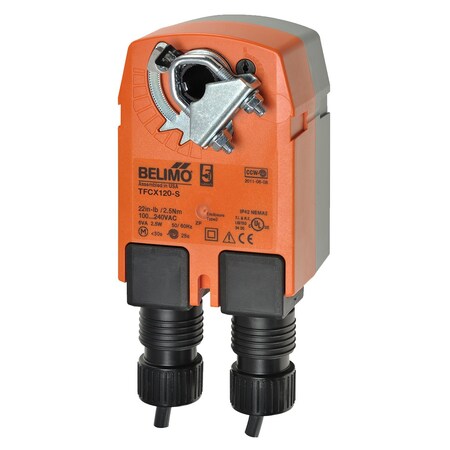 Belimo Spring 22in-lb On/Off 120V SW 35s TFCX120-S