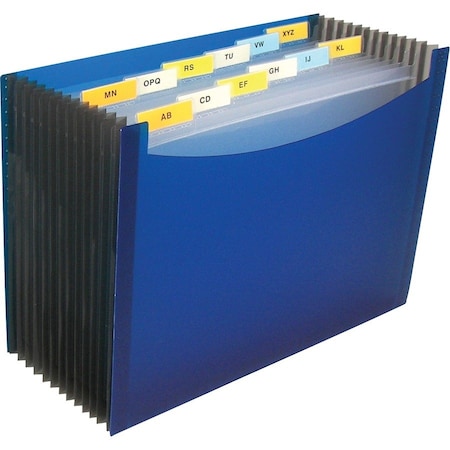 C-Line Products C-Line 48235 13 Pocket Expanding File- 9" Expansion- Letter- Blue 48235