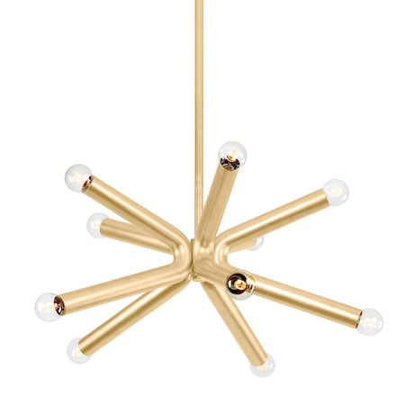 Troy Lighting Dash 10 Light Chandelier 45 In. Vintage Gold Leaf F6145-VGL