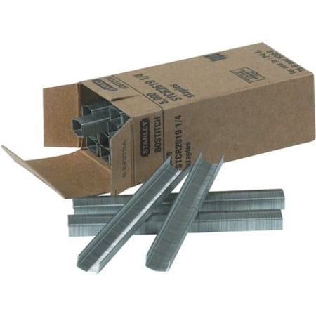 Partners Brand Stapling Hammer Staples, 1/4", Silver, PK5000 ST182