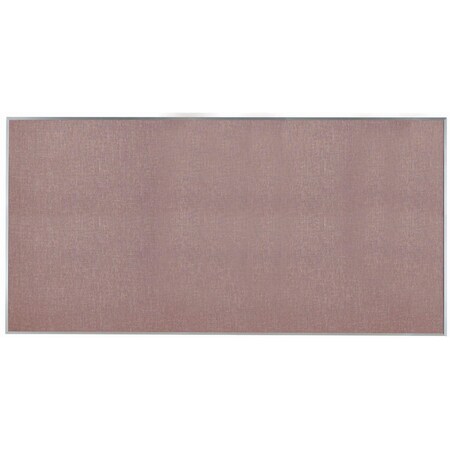 Aarco Designer ''Pumice'' Fabric Bulletin Board w/ a Clear Satin Anodized Aluminum Frame, 48''Hx96''W DF4896022