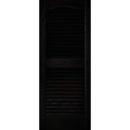 Builders Edge 15''x36'' Vinyl Louvered Shutter, 2PK 23140036002
