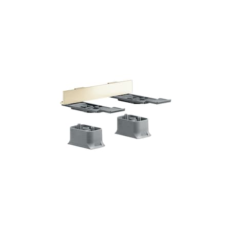 Axor Universal SoftSquare Adapter Set in Brushed Gold Optic 42870250