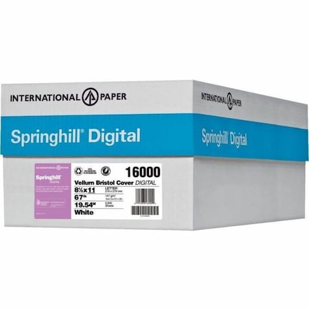 Springhill Paper, 8.5X11", Vel Brist, White, PK250 16000