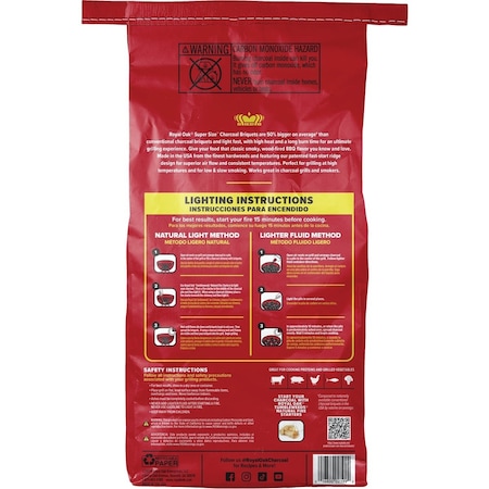 Royal Oak 14 Lb. Super Size Charcoal Briquets 800-002-787