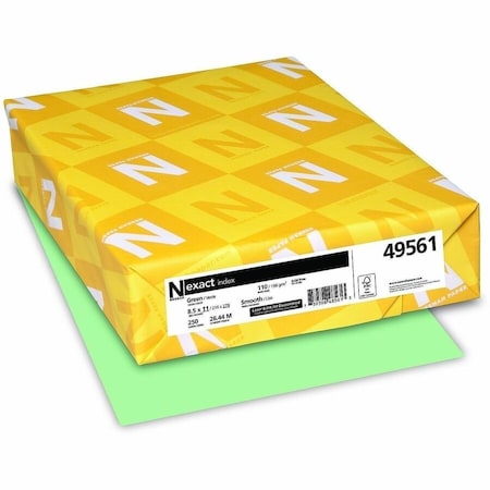 Exact Inkjet, Laser Index Paper  Green, Green, 250PK WAU49561