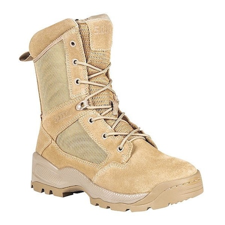 5.11 Men's Nylon Upper, Rubber Outsole, Plain Toe, Front Lace and Side Zipper, Coyote, 5 D 12417ABR-120-5-R
