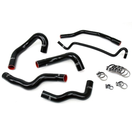 Hps Performance High Temp Reinforced Silicone Radiator Coolant Hose Kit, Black, 57-1013-BLK