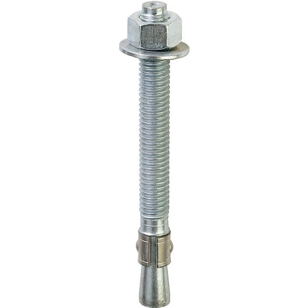 Red Head Trubolt Wedge Anchor, 5/8" Dia., 6" L, Stainless Steel Zinc Plated 3041