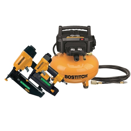 Dewalt 6 gallon 150 PSI pancake and 2 Tool Combo Kit BXCM02012, SB-1850BN and SB-1664FN BXCM2KIT