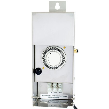 Westgate LANDSCAPE TRANSFORMER, STAINLESS, 100W DUAL TAP + TMR & PC TR-100W-DT-TPC-SS