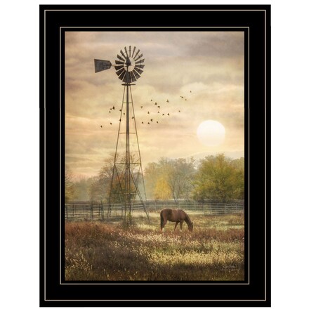 Homeroots Berks Co Sunrise Black Framed Print Wall Art 405049