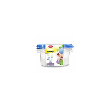 Home Select Food Storage Containers With Lids, 1.2-Cup, 3PK 11345-12