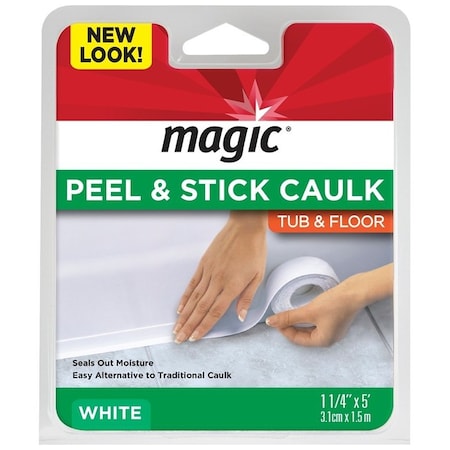 Weiman Products Magic Peel and Stick Caulk, White 3015