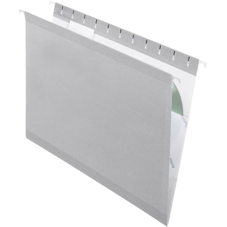 Pendaflex 415315GRA Reinforced Hanging File Folders- Kraft- Legal- Gray- 25/Box 415315GRA