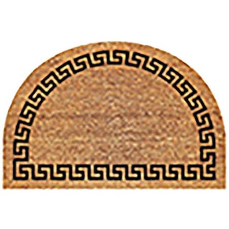 Americo Home MAT HALF-RND GREEK KEY 24X36IN 77FLGKY023