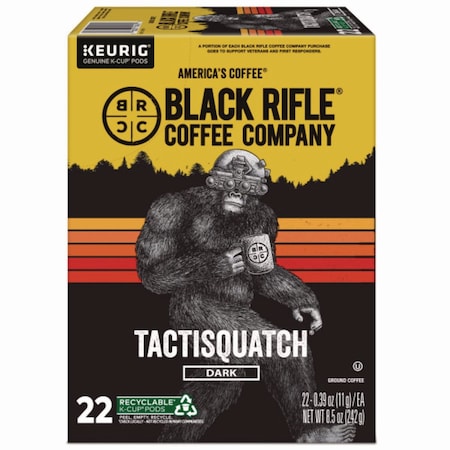 Black Rifle Coffee Co Tactisquatch Coffee K-Cups, 22PK 5000384045