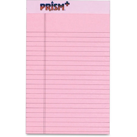 Tops Business Forms TOPS, PRISM + WRITING PADS, NARROW RULE, 5 X 8, PASTEL PINK, 12PK 63050