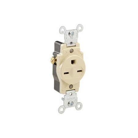 Leviton Commercial Grade Single Receptacle, 15 Amp, 250 Volt 5029-I
