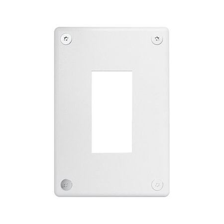 Legrand Wall Plate, 3.74" W, Steel, White WSP01G1PS