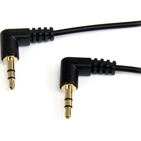 Startech.Com 6 ft Slim 3.5mm Right Angle Stereo Audio Cable - M/M MU6MMS2RA