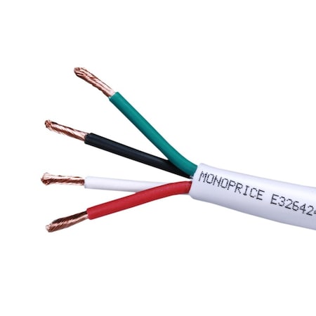 Monoprice Spekaer Wire 18AWG Cl2 4, Conductor, 100ft 4043