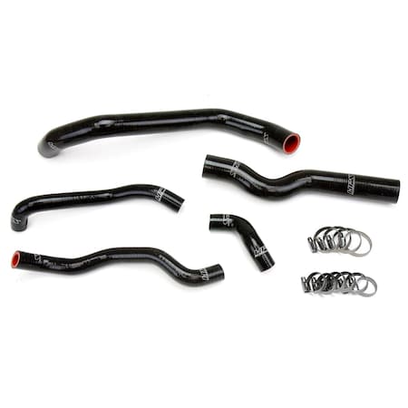 Hps Performance High Temp Reinforced Silicone Radiator and Heater Coolant Hose Kit, Black,  57-1973-BLK