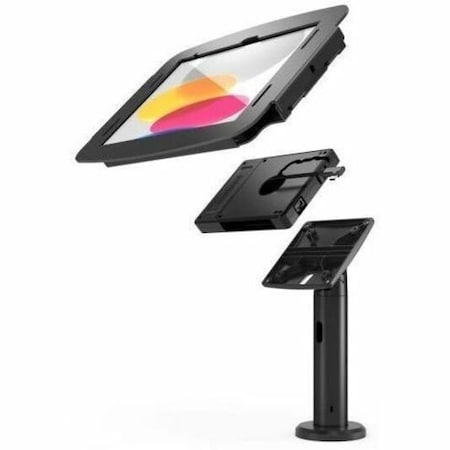 Compulocks iPad Pro 12.9IN 3-6th Gen Space Enclosure Tilting Stand 8IN Plus Hub Black TCDP01299PSENBH01
