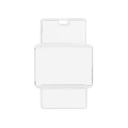 Brady Horizontal Top Load Badge Holder - 6.18" x 4.12" - Vinyl - 100 / Pack - Clear 1840-1560